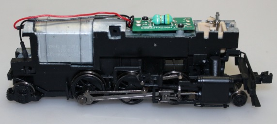 (image for) Complete Loco Chassis - Black ( HO 2-6-2 )